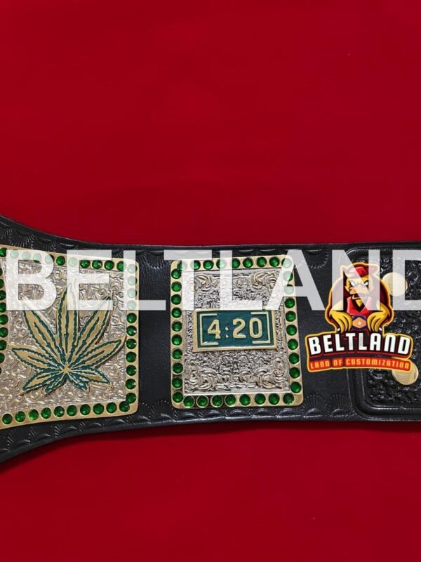 420 Stoner Championship Belt 4:20 Smoker Dual Layered Zinc 2mm 4mm - Image 4