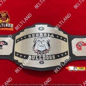 Georgia Bulldogs Championship Belt Adult Size made in Zinc
