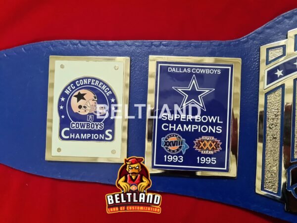 Dallas Cowboys Championship Belt Adult Size in Zinc 2mm 4mm - Image 4