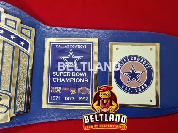 Dallas Cowboys Championship Belt Adult Size in Zinc 2mm 4mm - Image 5