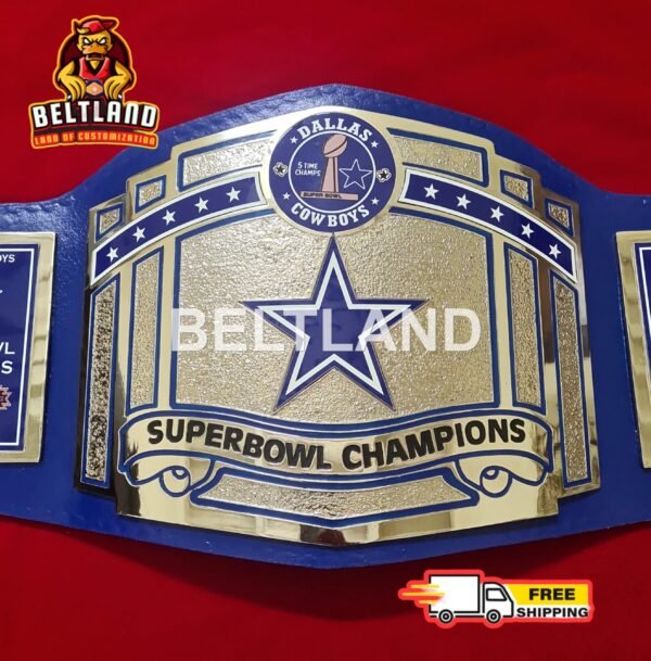 Dallas Cowboys Championship Belt Adult Size in Zinc 2mm 4mm - Image 3