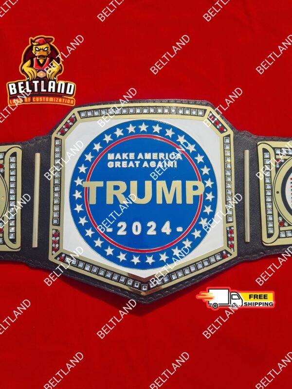 Trump Presedential Elections "Make America Great Again" Custom Championship Belt Adult Size in Zinc 2mm 4mm - Image 3