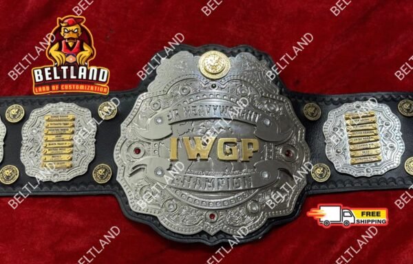 IWGP Jr Heavyweight Championship Belt Adult Size Replica Zinc 4mm Triple Layered - Image 3