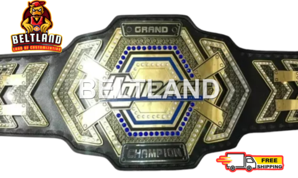 TNA IMPACT GRAND CHAMPIONSHIP BELT ADULT SIZE REPLICA ZINC 2MM 4MM - Image 2