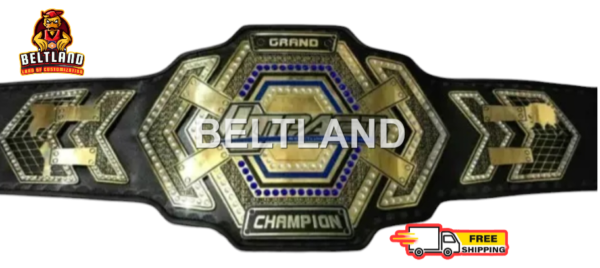 TNA IMPACT GRAND CHAMPIONSHIP BELT ADULT SIZE REPLICA ZINC 2MM 4MM