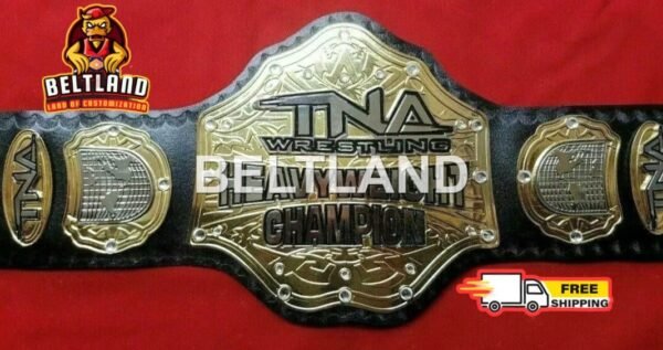 TNA World Heavyweight Championship Belt (2011-17) Adult Size Replica Zinc 2mm 4mm - Image 3