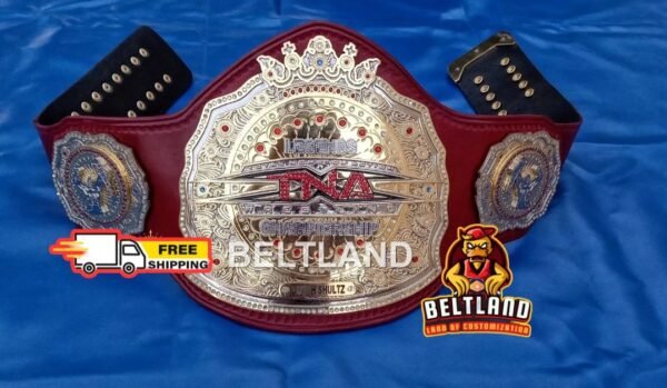 TNA Legends Championship Belt Adult Size Replica Zinc 2mm 4mm *Triple Layered* - Image 3