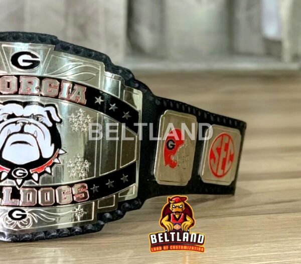 Georgia Bulldogs Football Championship Belt Adult Size in Zinc 2mm 4mm - Image 6