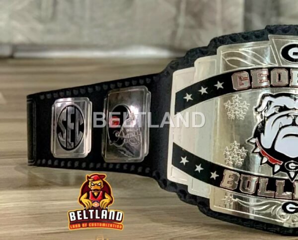 Georgia Bulldogs Football Championship Belt Adult Size in Zinc 2mm 4mm - Image 5