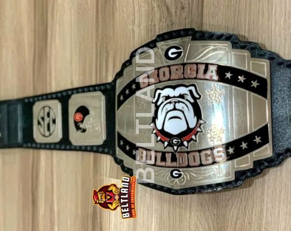 Georgia Bulldogs Football Championship Belt Adult Size in Zinc 2mm 4mm - Image 4
