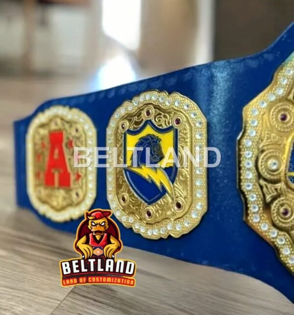 Los Angeles Chargers NFL Football Championship Belt Adult Size in Zinc 2mm 4mm - Image 6