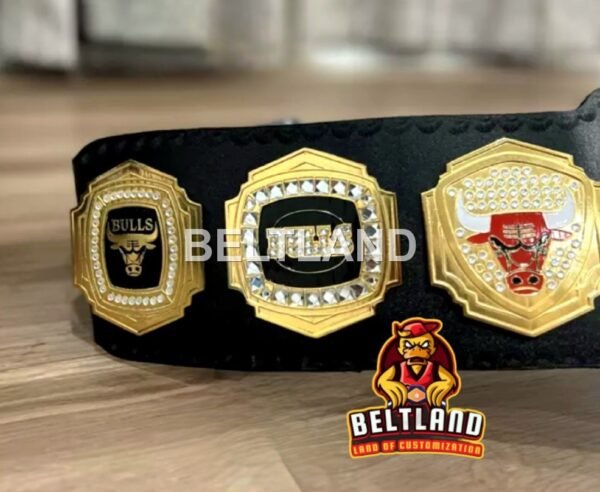 Chicago Bulls NBA Championship Belt Adult Size in Zinc 2mm 4mm - Image 5