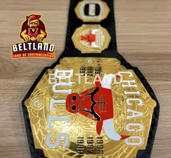 Chicago Bulls NBA Championship Belt Adult Size in Zinc 2mm 4mm - Image 8