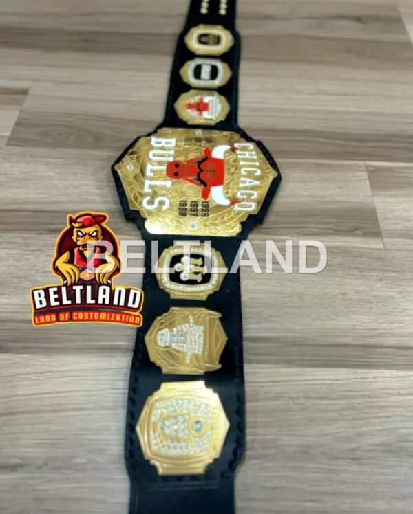 Chicago Bulls NBA Championship Belt Adult Size in Zinc 2mm 4mm - Image 7