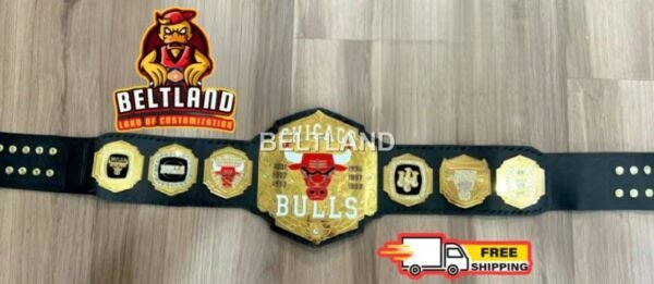Chicago Bulls NBA Championship Belt Adult Size in Zinc 2mm 4mm - Image 4
