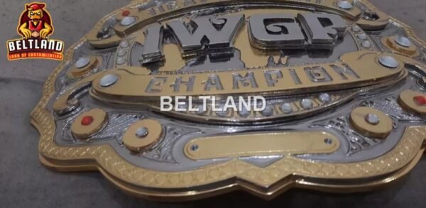 IWGP NJPW V4 Heavy Weight Championship Belt Replica in Zinc 6mm Adult Size Triple Layered - Image 6