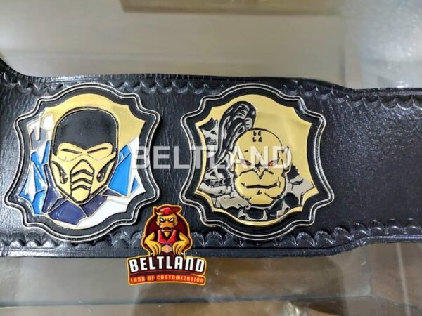 Mortal Kombat "Finish Him!!" Championship Belt Adult Size made in Zinc 2mm 4mm - Image 7
