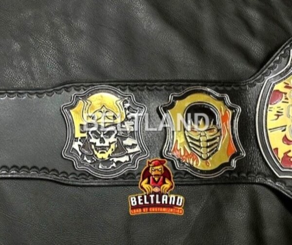 Mortal Kombat "Finish Him!!" Championship Belt Adult Size made in Zinc 2mm 4mm - Image 6
