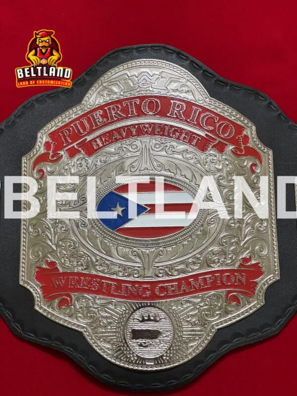 WWC Puerto Rico World Heavy Weight Wrestling Championship Belt Adult Size Replica 2mm 4mm in Zinc - Image 3