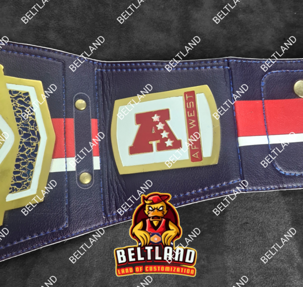 Denver Broncos Championship NFL Legacy Belt Adult Size Replica in Zinc 2mm 4mm - Image 4