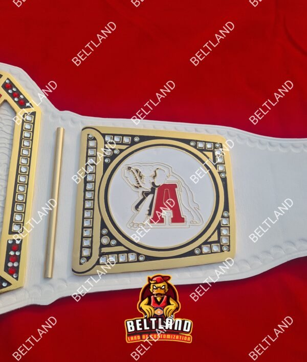 Alabama Crimson Championship Belt Adult Size in Zinc 2mm 4mm - Image 6