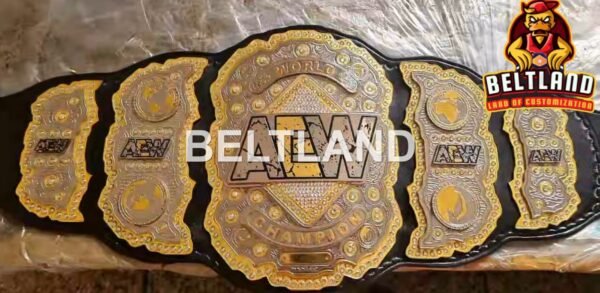 AEW World Championship Belt Adult Size Replica made in Zinc 2mm 4mm